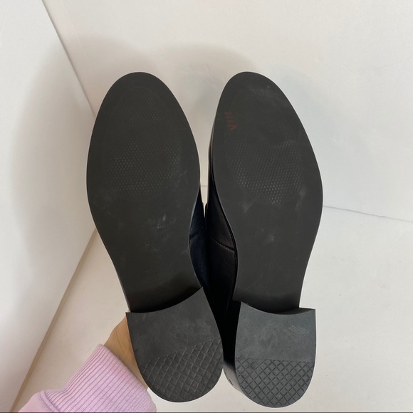 Pure Navy Mules Loafers Leather Black Size 10 US - Picture 4 of 6